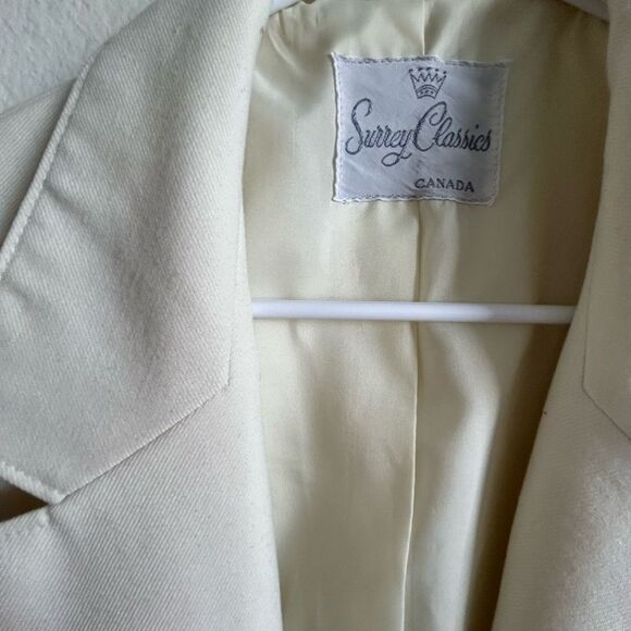 Sonoma Cream Blazer Tailored Suit Jacket - Picture 5 of 8